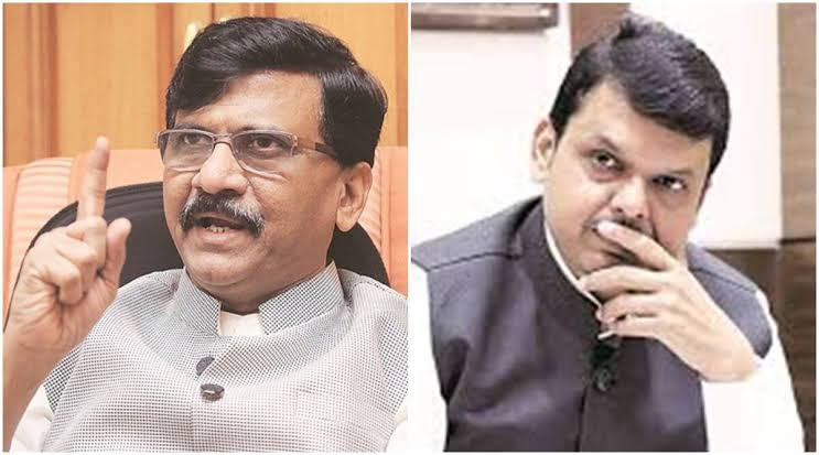 Sanjay Raut Devendra Fadnavis 