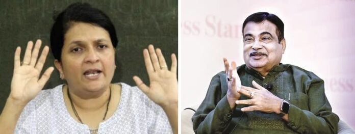 अंजली दमानिया-नितीन गडकरी