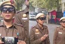 दिल्ली पोलिसांचे एआय गॅागल, थर्मल स्कॅनिंग फीचर