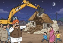 लहान भावाच्या प्रेमाची शिक्षा मोठ्या भावाला, रागाच्या भरात जेसीबीने घर पाडले!