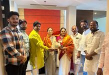 बिज्जू प्रधाने यांनी केला कल्याणशेट्टी आणि सातपुते यांचा सत्कार