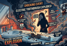 बाथरूममध्ये इलेक्ट्रिक टूथब्रशचा स्फोट; धुराचे लोट अन् आगीच्या भक्ष्यस्थानी येता-येता वाचले कुटुंब