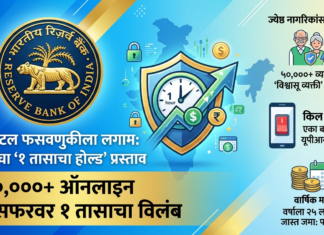 डिजिटल फसवणुकीला लगाम: RBI कडून ‘१ तासाचा होल्ड’ नियम प्रस्तावित