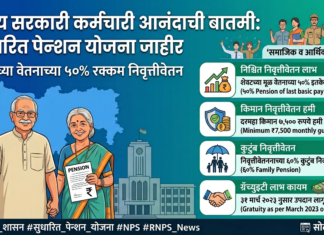 Revised National Pension Scheme: राज्य सरकारी कर्मचाऱ्यांसाठी सुधारित पेन्शन योजनेचे स्वरूप जाहीर