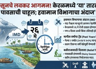 मान्सूनचे लवकर आगमन! केरळमध्ये ‘या’ तारखेला पावसाची चाहूल; हवामान विभागाचा अंदाज