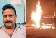 वाळू उपशावरून वाद; भाजप नेत्यासह ३ जणांची हत्या, फॉर्च्युनर कार पेटवली