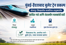 मुंबई-हैदराबाद बुलेट ट्रेन: सोलापूर जिल्ह्यातील ‘या’ तालुक्यातील बाधित गावे आणि शेतजमीन मालकांची यादी