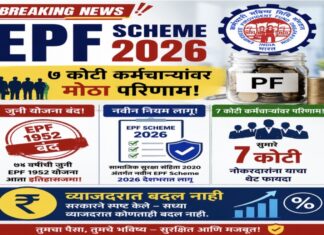 EPF Scheme 2026: पीएफ खात्याबाबत केंद्र सरकारचा सर्वात मोठा निर्णय; ७ कोटी कर्मचाऱ्यांवर काय होणार परिणाम?