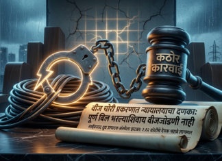 वीज चोरी प्रकरणात न्यायालयाचा महत्त्वपूर्ण निकाल